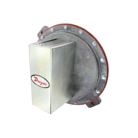 Dwyer Instruments Pressure Switch, Standard, SPDT, 1/8" FNPT, 2.0 to 11 in H2O Range 1626-10